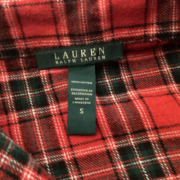 Lauren Ralph Plaid Flannel Pajamas Womens size small - Picture 8 of 13